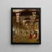 Prayer at the Mosque - Jean-Léon Gérôme — framed artwork on a wall