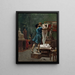 Pygmalion y Galatea (boceto al óleo) - Jean - Léon Gérôme — cuadro enmarcado en la pared