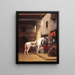 El bazar de la silla del Cairo - Jean-Léon Gérôme — cuadro enmarcado en la pared