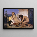 Young Greeks Assisting in a Cockfight - Jean-Léon Gérôme — framed artwork on a wall