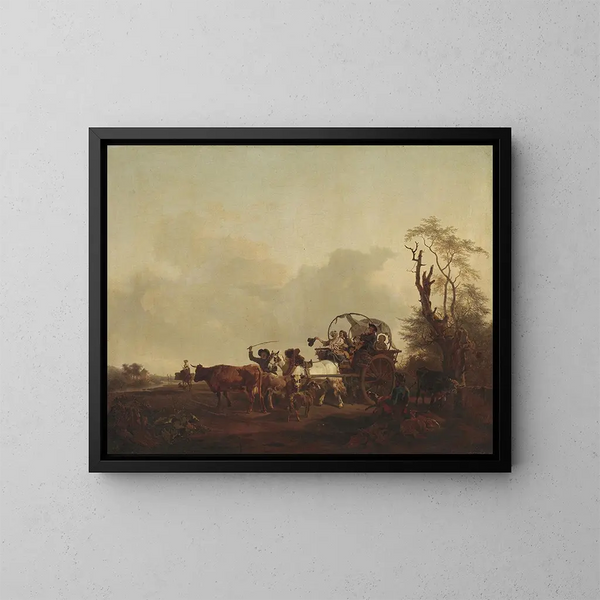 Joyeux voyage - Jean-Louis Demarne — framed artwork on a wall