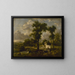 Escena campestre - Jean-Louis Demarne — cuadro enmarcado en la pared