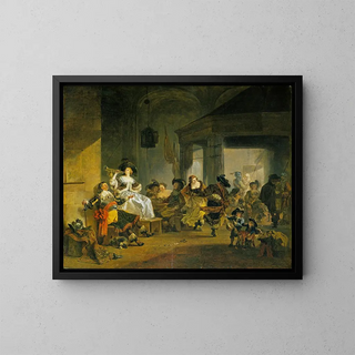 JeanLouis Demarne - Women and Soldiers Revelling.webp