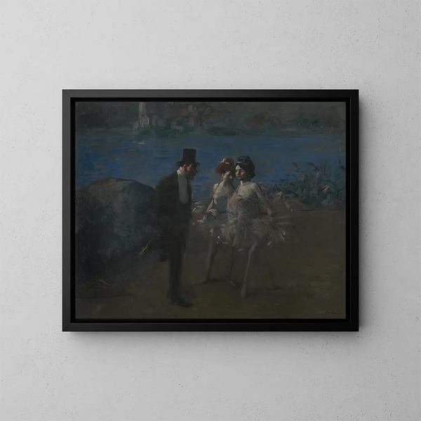 Bailarines - Jean-Louis Forain — cuadro enmarcado en la pared