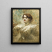 Retrato de Mademoiselle Lender - Jean-Louis Forain — cuadro enmarcado en la pared