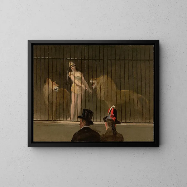 The lion tamer - Jean-Louis Forain — framed artwork on a wall