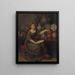 Une Dame assise admirant un vase - Jean-Louis Hamon — framed artwork on a wall