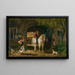En camino hacia el campo - Jean-Louis van Kuyck — cuadro enmarcado en la pared