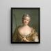 Charlotta Fredrika Sparre 1719-1795 más tarde condesa Fersen - Jean-Marc Nattier — cuadro enmarcado en la pared