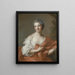 Marquise de l'Hôpital - Jean-Marc Nattier — cuadro enmarcado en la pared