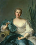 retrato de Madame Marie-Henriette Berthelot de Pléneuf - Jean-Marc Nattier — vista de la obra