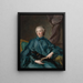 retrato de Marie Rose Larlan de Rochefort, marquesa de Nétumières - Jean-Marc Nattier — cuadro enmarcado en la pared