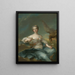 La duquesa de Chartres en el papel de Hébé - Jean-Marc Nattier — cuadro enmarcado en la pared