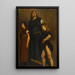 Femme mérovingienne et deux enfants - Jean-Paul Laurens — framed artwork on a wall