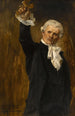 La voûte d'acier figure d'un dile parisien bras levé tenant une épée - Jean-Paul Laurens — artwork view