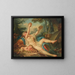 Bacchante allongée jouant des cymbales - Jean-Simon Berthélemy — framed artwork on a wall