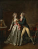 A young man proposes to a lady in an interior - Jean-Simon Fournier — artwork view