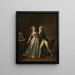 A young man proposes to a lady in an interior - Jean-Simon Fournier — framed artwork on a wall