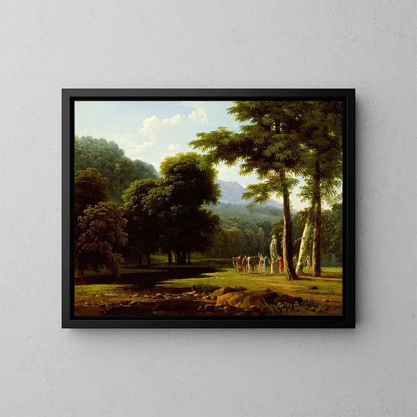 Paisaje - Jean-Victor Bertin — cuadro enmarcado en la pared