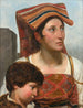 Woman and Young Boy Study for the Childhood of Sixtus Quintus - Jean-Victor Schnetz — artwork view