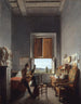 Lon Pallière 1787-1820 in his room at the Villa Médicis in Rome - Jean Alaux — artwork view