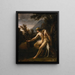 Narciso - Jean Alaux — cuadro enmarcado en la pared