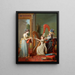 La lección de arpa - Jean Antoine Théodore Giroust — cuadro enmarcado en la pared