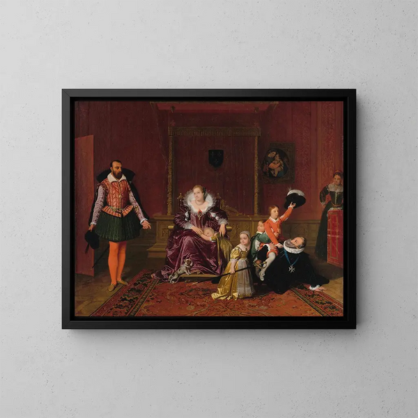 Jean Auguste Dominique Ingres - Henri IV jouant avec ses enfants au moment o lambassadeur dEspagne est admis en sa prsence.webp