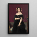 Madame Moitessier - Jean-Auguste-Dominique Ingres — framed artwork on a wall