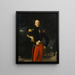 Portrait of Prince Ferdinand-Philippe, Duke of Orléans, in front of the garden of the Château de Saint-Cloud - Jean-Auguste-Dominique Ingres — framed artwork on a wall