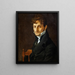 retrato de Belvèze-Foulon - Jean-Auguste-Dominique Ingres — cuadro enmarcado en la pared