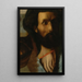 Esquisse de la cabeza y de las manos de San Juan para Jesús remite a San Pedro las llaves del paraíso - Jean-Auguste-Dominique Ingres — cuadro enmarcado en la pared