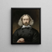 Autorretrato - Jean Augustin Daiwaille — cuadro enmarcado en la pared