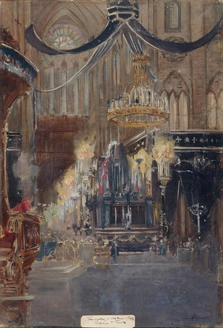 Jean Baptiste Edmond Allouard - Funrailles du prsident Flix Faure NotreDame le 23 fvrier 1899.webp