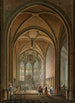 Vista interior de la capilla de la Virgen de la iglesia de Saint-Gervais - Jean Baptiste Marchal — cuadro enmarcado en la pared