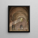 Interior view of the Baths of Julian - Jean Baptiste Marchal — framed artwork on a wall