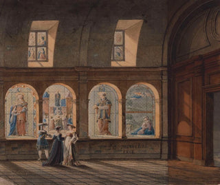 Jean Baptiste Marchal - Vue intrieure du clotre de lglise SaintEtienneduMont.webp