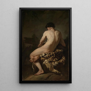 Jean Baptiste Marie Pierre - Seated male nude as Bacchus.webp