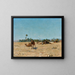 Camp bédouin à Biskra - Jean Baptiste Paul Lazerges — framed artwork on a wall