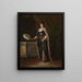 Una mujer turca - Jean-Baptiste Vanmour — cuadro enmarcado en la pared