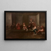 El baño en el harén - Jean-Baptiste Vanmour — cuadro enmarcado en la pared