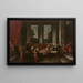 Nueva llegada al harén - Jean-Baptiste Vanmour — cuadro enmarcado en la pared