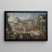 Procesión de los sultanes en Estambul - Jean-Baptiste Vanmour — cuadro enmarcado en la pared