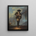 Portrait painting of a full-length hunter - Jean Barbault — framed artwork on a wall