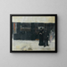 Pareja frente a una joyería - Jean Béraud — cuadro enmarcado en la pared