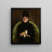 Elegant Emerald Painting - Jean Braud — framed artwork on a wall