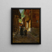 Young woman and children in a mountain landscape - Jean Béraud — framed artwork on a wall