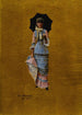 Young woman with umbrella - Jean Béraud — artwork view