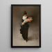Joven mujer con ramo de flores - Jean Béraud — cuadro enmarcado en la pared