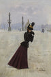 Joven mujer en la plaza de la Concordia - Jean Béraud — vista de la obra
